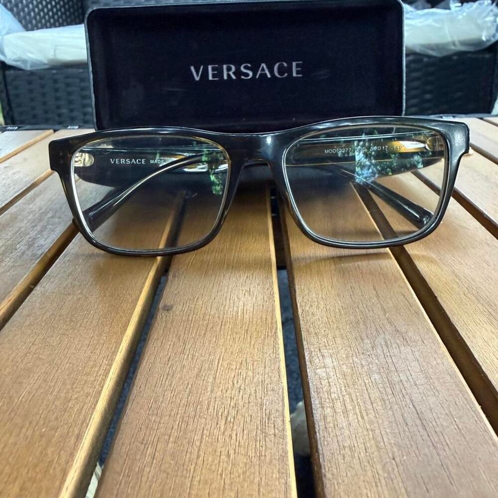 Authentic versace black square glasses
